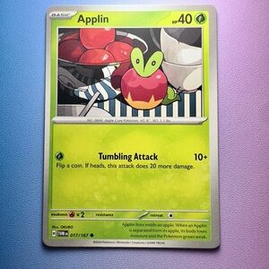 applin - 017/167 (common) — pokemon: twilight masquerade